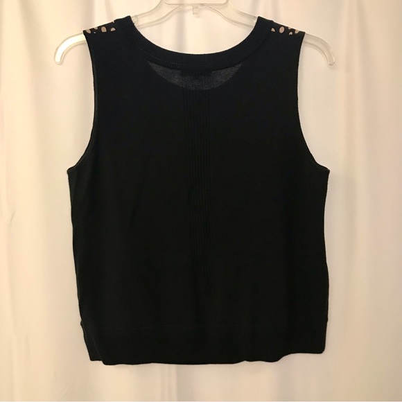 St John knit cardigan & shell twinset L XL black white polka dots - Picture 5 of 10